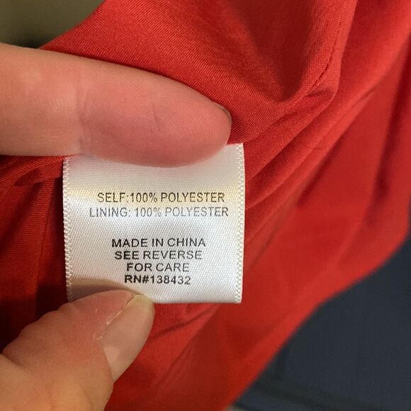 ModCloth Floral and Polkadot Red Wrap Dress size Small - Picture 8 of 8